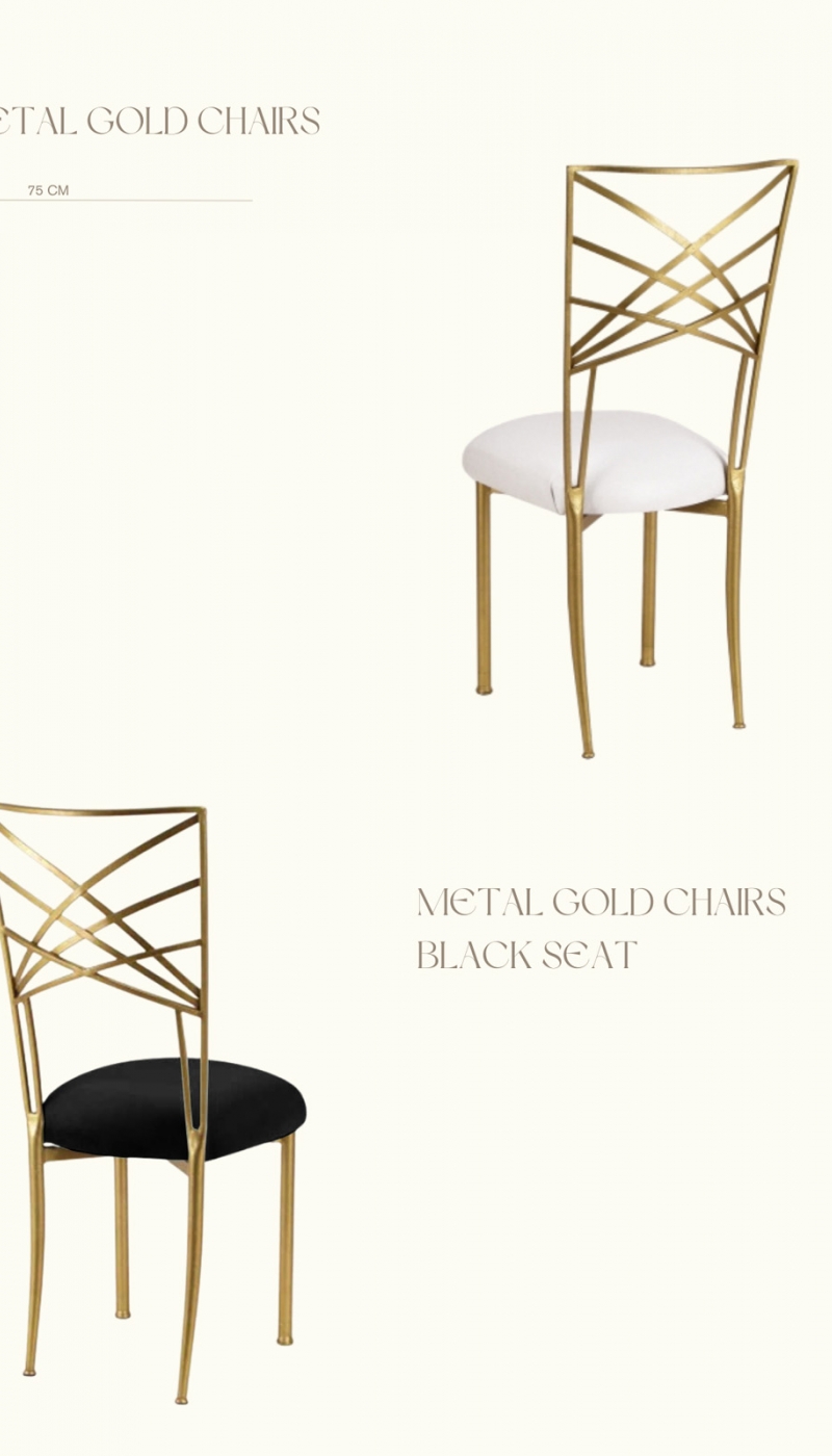 Metal Gold Chairs
