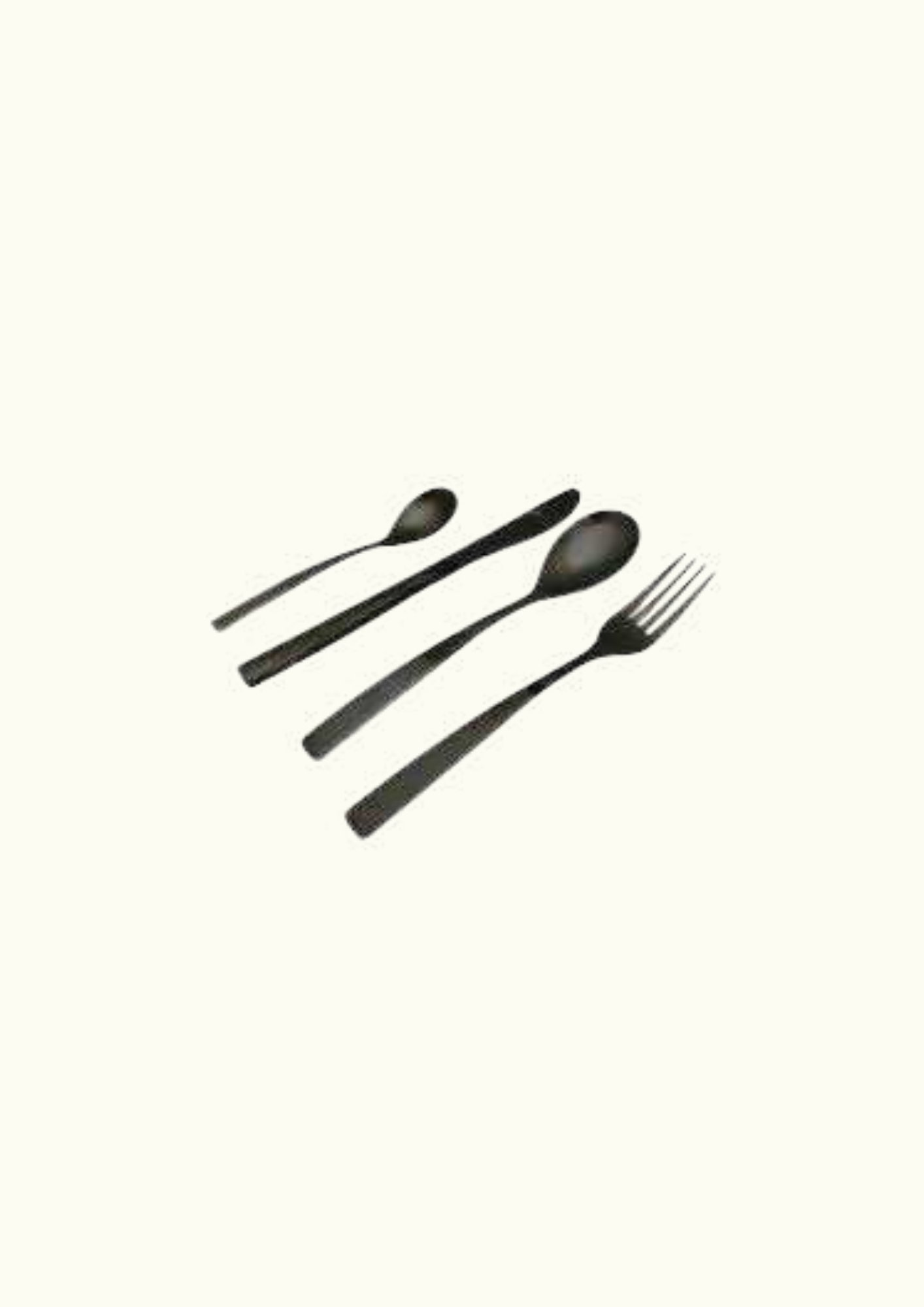 Black cutlery