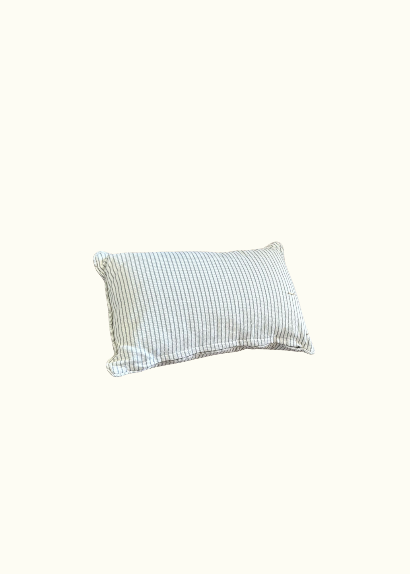 Stripe pillow - thinner blue stripes