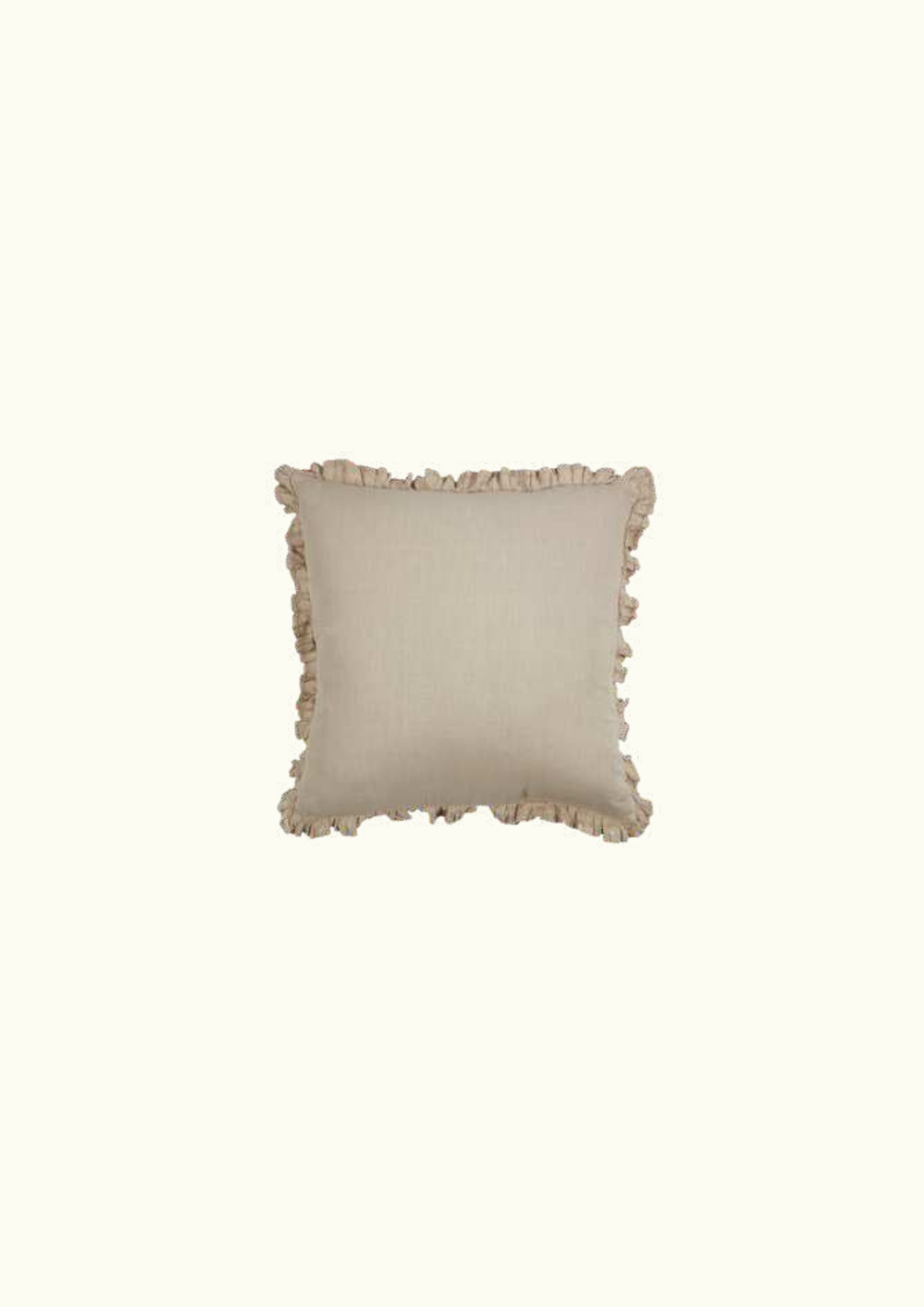 Pillow with wavy edge