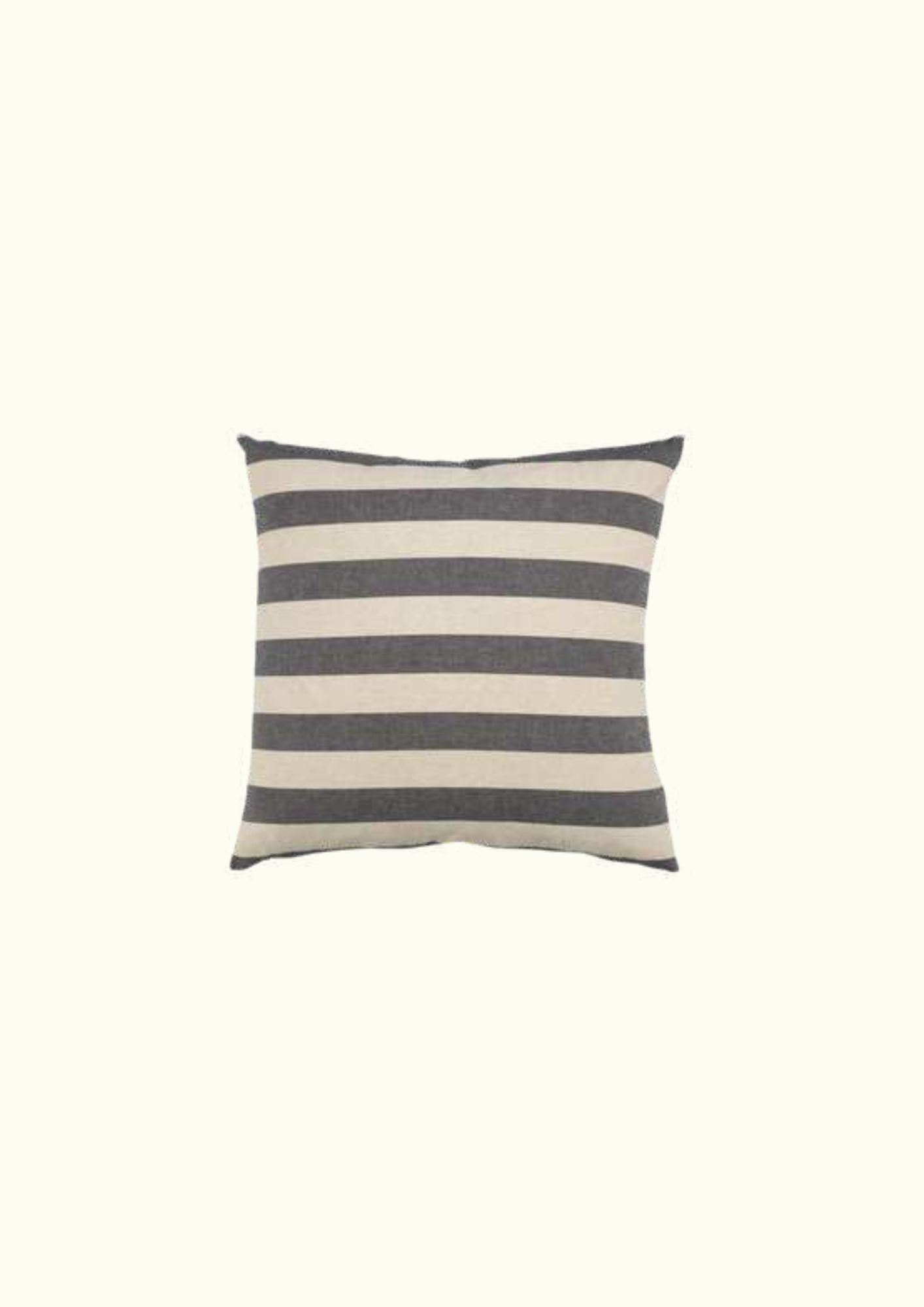 Beige pillow with dark stripes