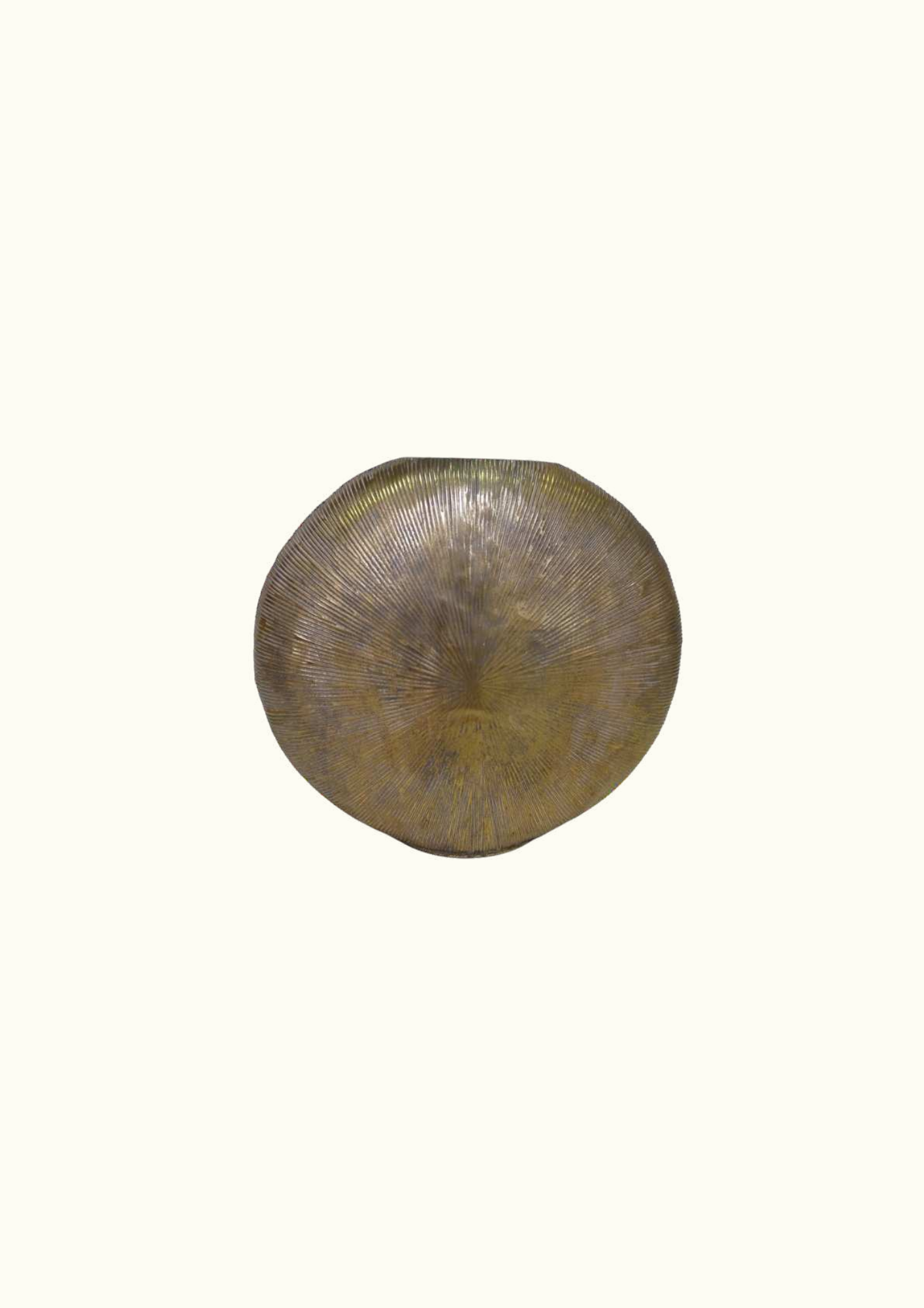 Gold flat vase