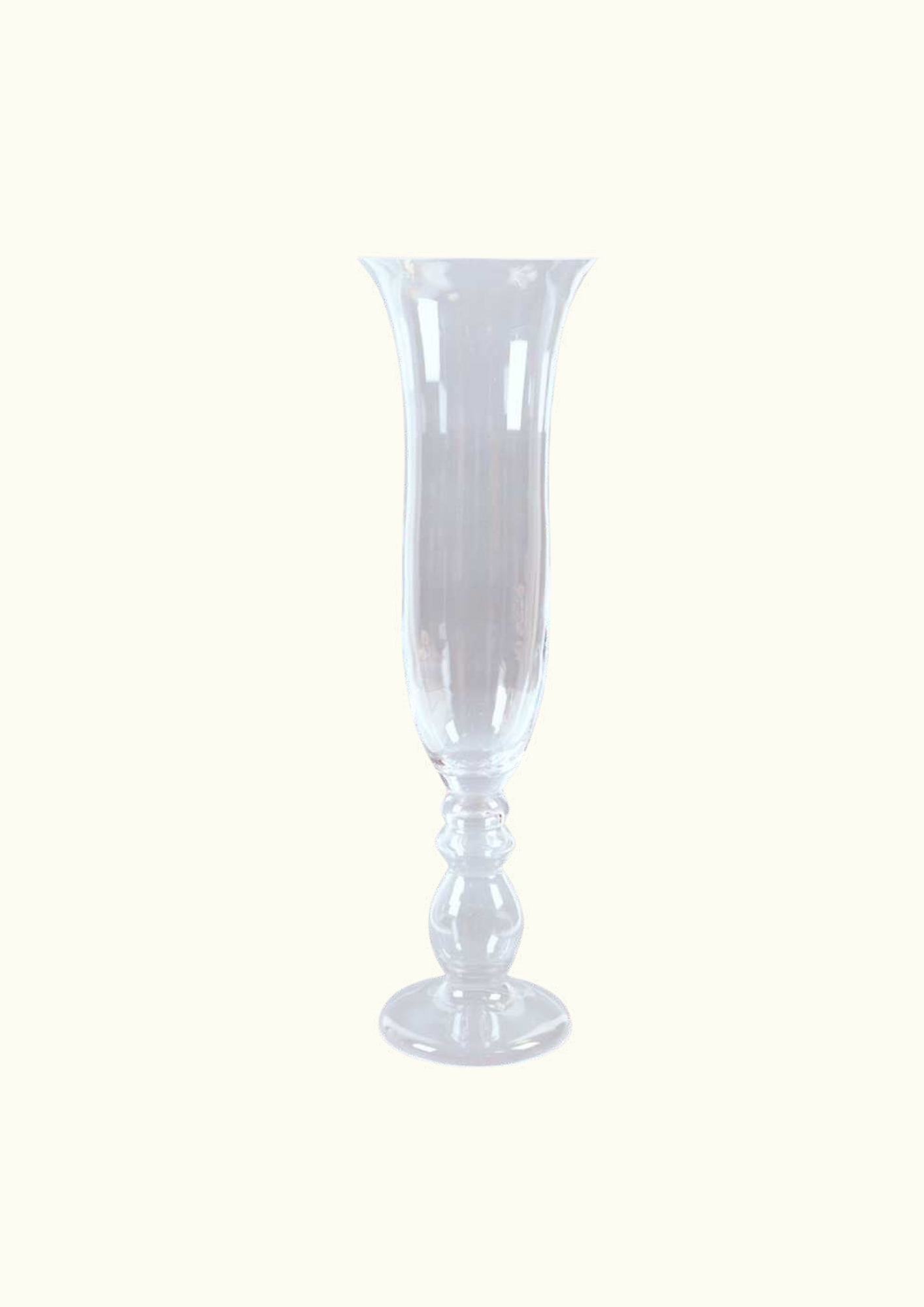 Tall glass vase