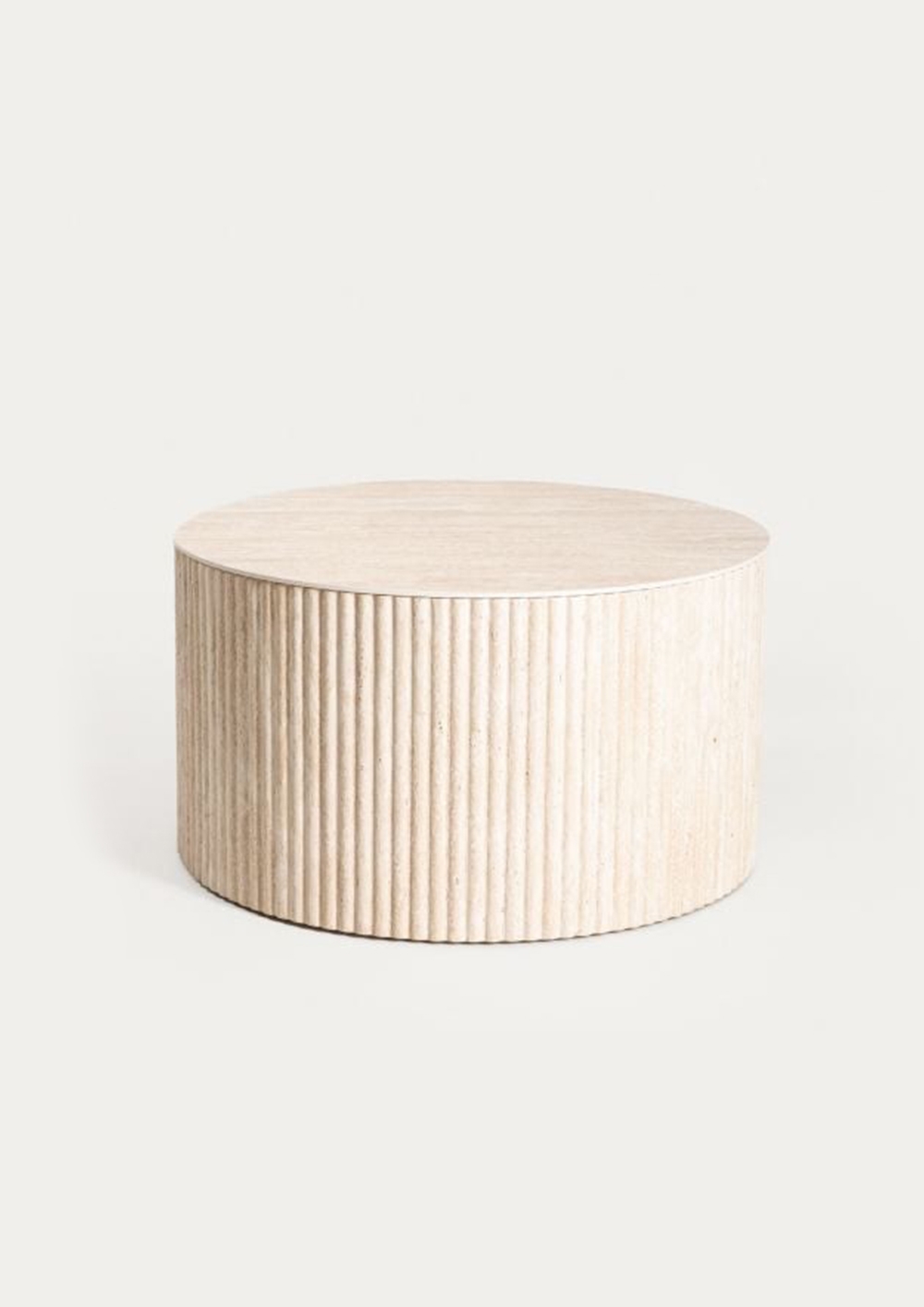 Wooden ribbed table