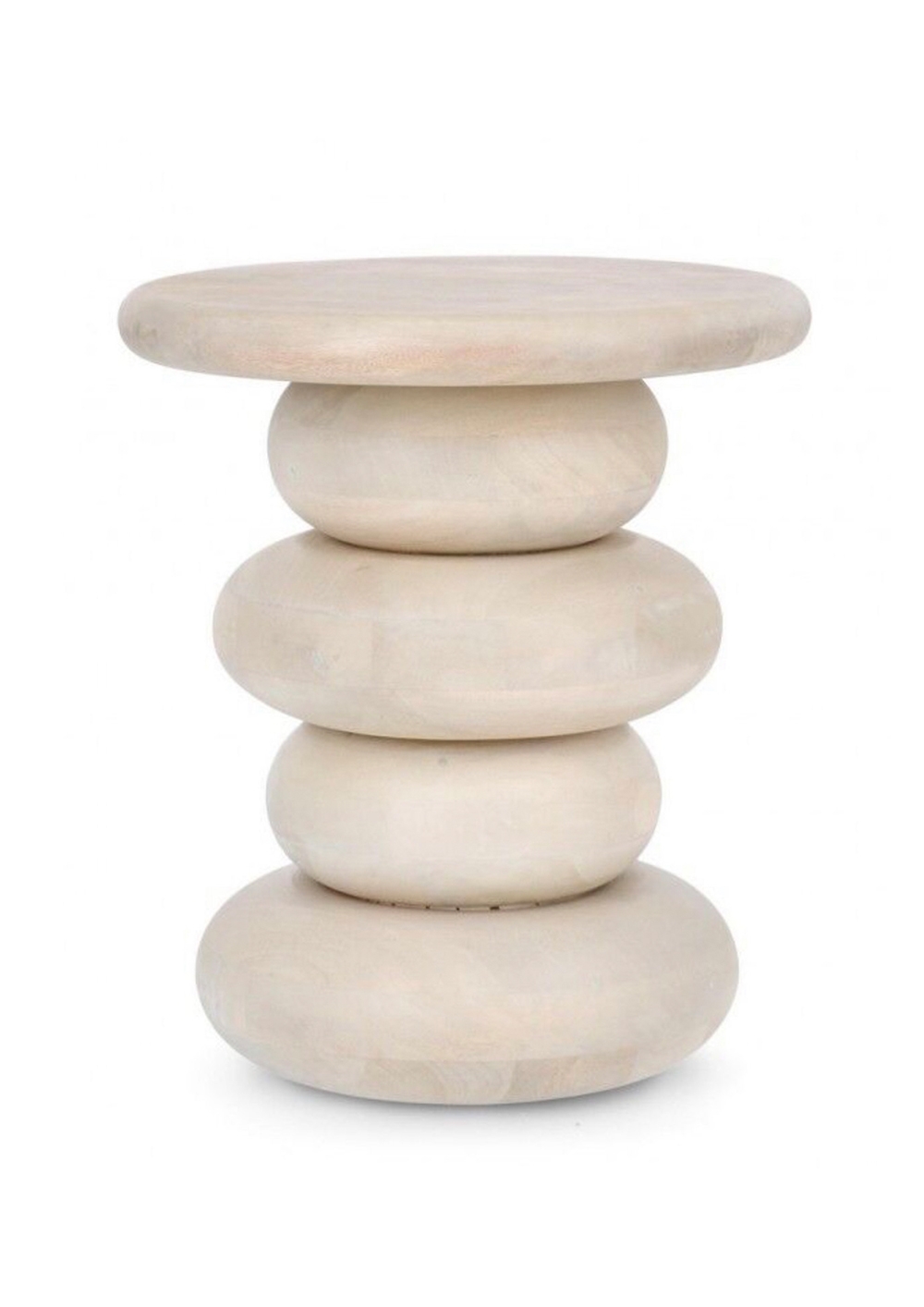 Round wooden table