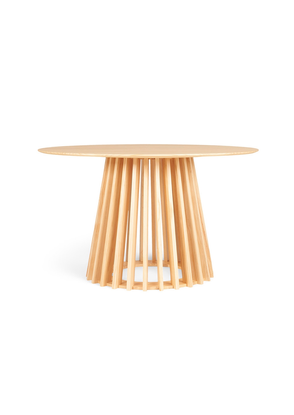 Wooden table with plank base 2