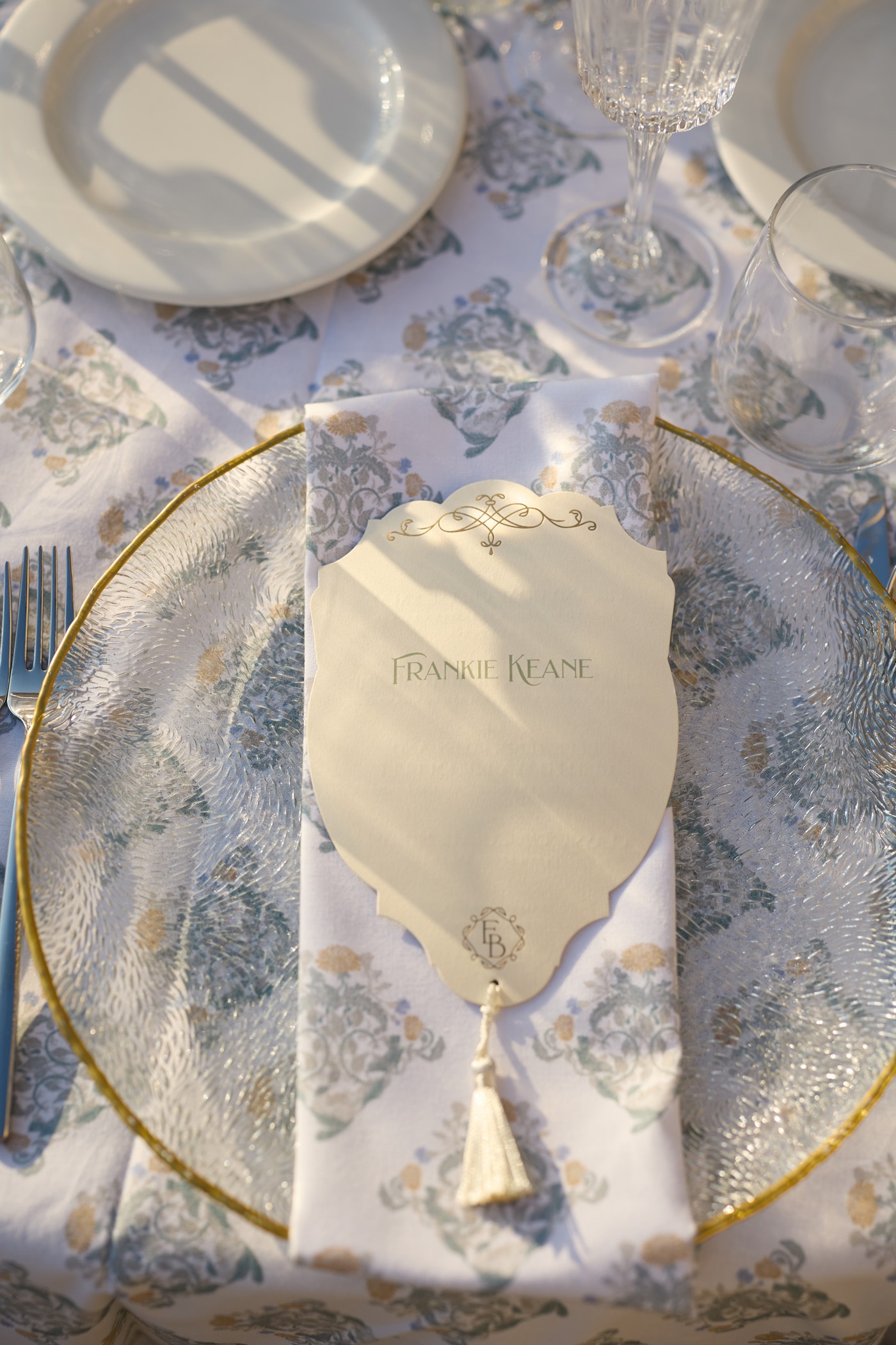 Napkin with a pattern