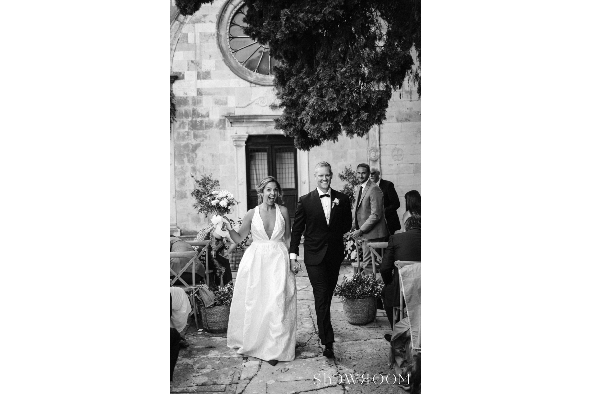 Mediterranean wedding at the Spanish fortress on Hvar